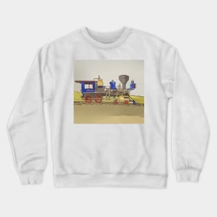 Train from Promontory Point National Historical Park in Utah Crewneck Sweatshirt